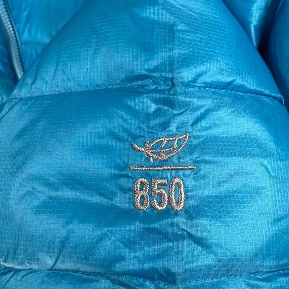 L.L.Bean Jacket Womens Small Blue Ultralight 850 DownTek Pertex Puffer Coat - Picture 4 of 8